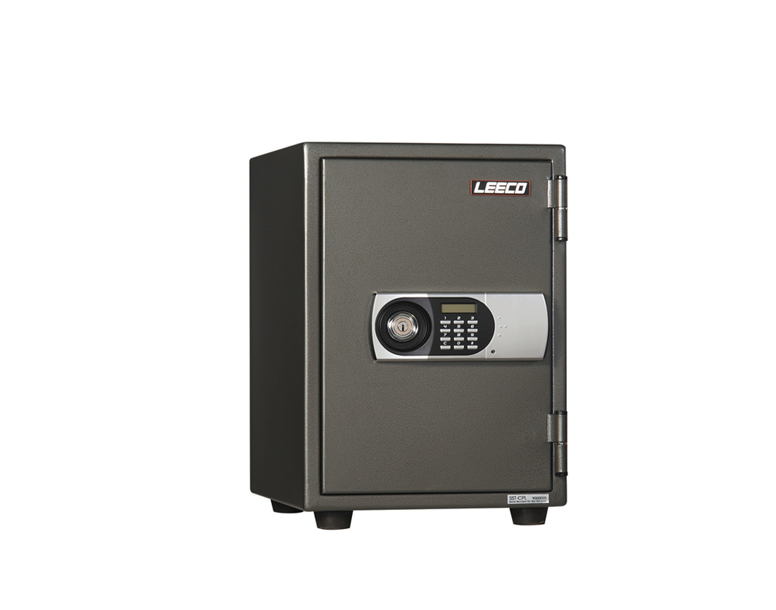 SST-CPL Digital Lock with Siren Fire Resistant Safe 53kgs, 1 Tray. Fire Resistant rate: 1010ºc/2Hour (W344xD433xH512mm). Brand: LEECO. Made in Thailand