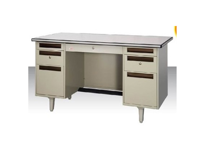 DC2654 Steel Office Desk Laminate on Top (W1371xD660xH740mm). Brand: LEECO. Made in Thailand.