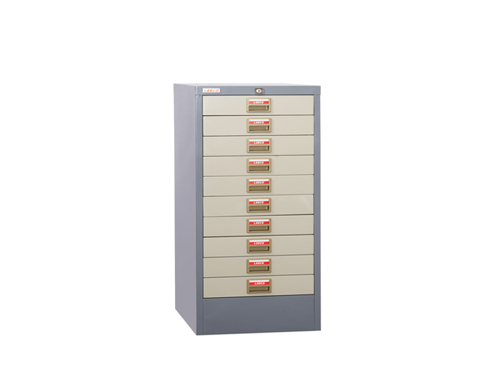 CT510 Steel Filing Cabinet 10 Drawers (W377xD459xH940mm). Brand: LEECO. Made in Thailand.