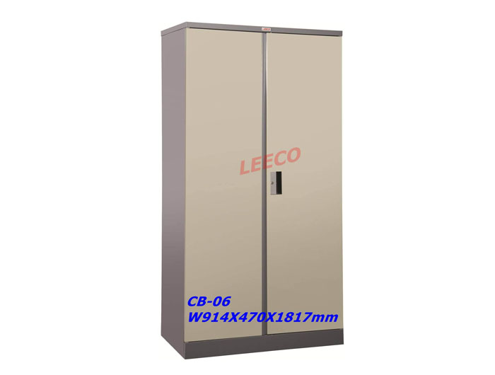 CB06 Steel Cupboard With Swinging Door (W914xD470xH1817mm). Brand: LEECO. Made In Thailand.