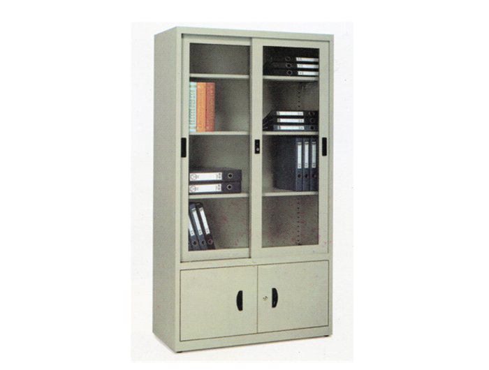 SG71 Steel Cabinet With Glass Sliding Door (W890xD410xH1800mm). Brand: STANDARD. Made In China.