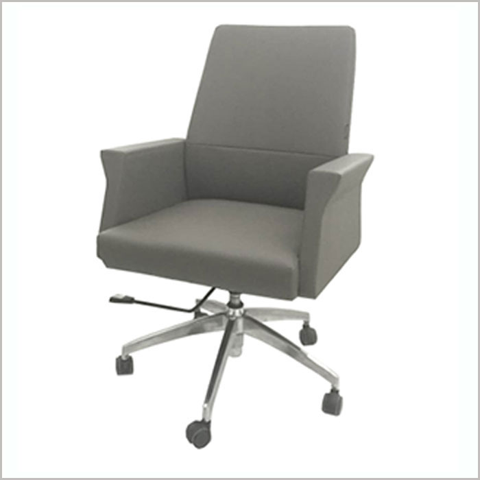 Office Chair F1901B-GREY PU  W660xD670xH1060MM