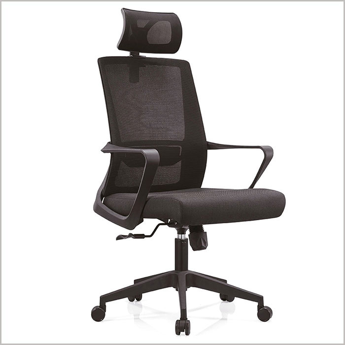 Office Chair W18101A-BLACK  W600xD600xH1180MM   
